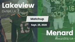 Matchup: Lakeview  vs. Menard  2020
