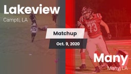 Matchup: Lakeview  vs. Many  2020
