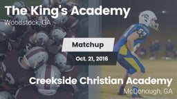 Matchup: The King's Academy vs. Creekside Christian Academy 2016
