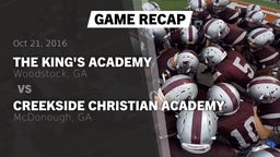 Recap: The King's Academy vs. Creekside Christian Academy 2016