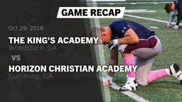 Recap: The King's Academy vs. Horizon Christian Academy  2016