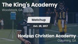 Matchup: The King's Academy vs. Horizon Christian Academy  2017