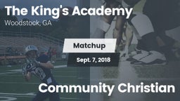 Matchup: The King's Academy vs. Community Christian 2018