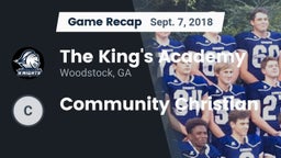 Recap: The King's Academy vs. Community Christian 2018