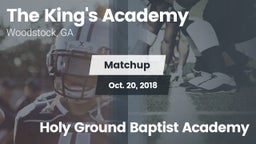 Matchup: The King's Academy vs. Holy Ground Baptist Academy 2018
