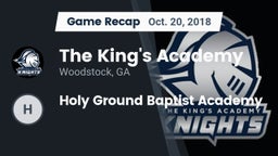 Recap: The King's Academy vs. Holy Ground Baptist Academy 2018