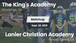 Matchup: The King's Academy vs. Lanier Christian Academy 2019