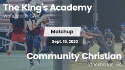 Matchup: The King's Academy vs. Community Christian  2020