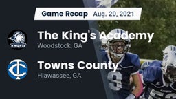 Recap: The King's Academy vs. Towns County  2021