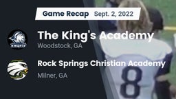 Recap: The King's Academy vs. Rock Springs Christian Academy 2022
