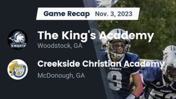Recap: The King's Academy vs. Creekside Christian Academy 2023