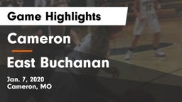 Cameron  vs East Buchanan  Game Highlights - Jan. 7, 2020