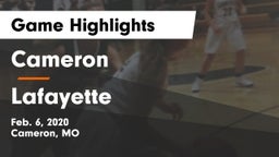 Cameron  vs Lafayette  Game Highlights - Feb. 6, 2020