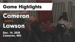 Cameron  vs Lawson  Game Highlights - Dec. 14, 2020
