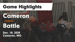 Cameron  vs Battle  Game Highlights - Dec. 18, 2020