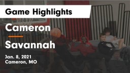 Cameron  vs Savannah  Game Highlights - Jan. 8, 2021