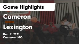 Cameron  vs Lexington  Game Highlights - Dec. 7, 2021