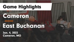 Cameron  vs East Buchanan  Game Highlights - Jan. 4, 2022