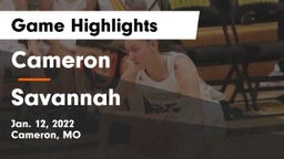 Cameron  vs Savannah  Game Highlights - Jan. 12, 2022