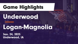Underwood  vs Logan-Magnolia  Game Highlights - Jan. 24, 2023