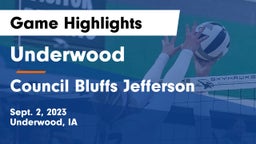 Underwood  vs Council Bluffs Jefferson  Game Highlights - Sept. 2, 2023