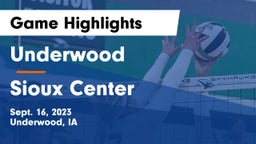 Underwood  vs Sioux Center  Game Highlights - Sept. 16, 2023