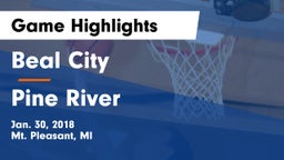 Beal City  vs Pine River  Game Highlights - Jan. 30, 2018