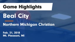 Beal City  vs Northern Michigan Christian  Game Highlights - Feb. 21, 2018