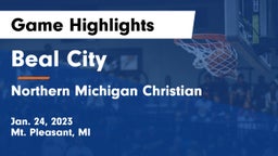 Beal City  vs Northern Michigan Christian  Game Highlights - Jan. 24, 2023