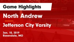 North Andrew  vs Jefferson City Varsity Game Highlights - Jan. 10, 2019