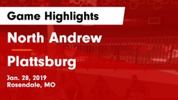 North Andrew  vs Plattsburg  Game Highlights - Jan. 28, 2019