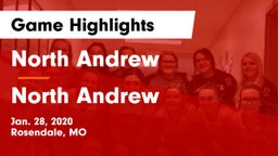 North Andrew  vs North Andrew  Game Highlights - Jan. 28, 2020