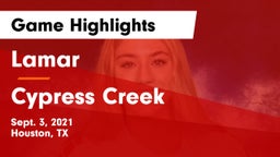 Lamar  vs Cypress Creek  Game Highlights - Sept. 3, 2021