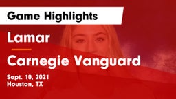 Lamar  vs Carnegie Vanguard  Game Highlights - Sept. 10, 2021