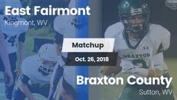 Matchup: East Fairmont High vs. Braxton County  2018