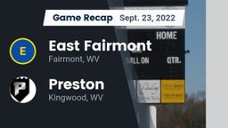 Recap: East Fairmont  vs. Preston  2022