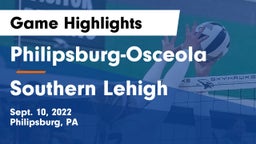 Philipsburg-Osceola  vs Southern Lehigh  Game Highlights - Sept. 10, 2022