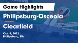 Philipsburg-Osceola  vs Clearfield  Game Highlights - Oct. 6, 2022