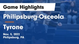 Philipsburg-Osceola  vs Tyrone  Game Highlights - Nov. 5, 2022