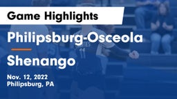 Philipsburg-Osceola  vs Shenango  Game Highlights - Nov. 12, 2022