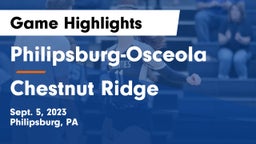Philipsburg-Osceola  vs Chestnut Ridge  Game Highlights - Sept. 5, 2023