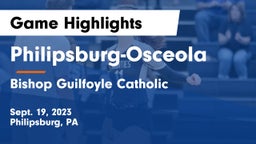 Philipsburg-Osceola  vs Bishop Guilfoyle Catholic  Game Highlights - Sept. 19, 2023