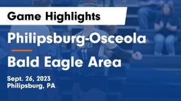 Philipsburg-Osceola  vs Bald Eagle Area  Game Highlights - Sept. 26, 2023