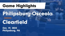 Philipsburg-Osceola  vs Clearfield  Game Highlights - Oct. 19, 2023