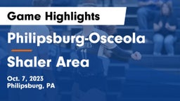 Philipsburg-Osceola  vs Shaler Area  Game Highlights - Oct. 7, 2023