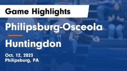 Philipsburg-Osceola  vs Huntingdon  Game Highlights - Oct. 12, 2023