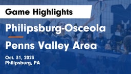 Philipsburg-Osceola  vs Penns Valley Area  Game Highlights - Oct. 31, 2023