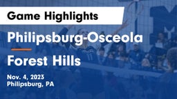 Philipsburg-Osceola  vs Forest Hills  Game Highlights - Nov. 4, 2023
