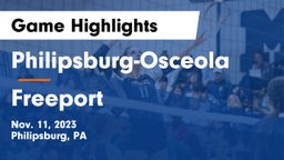 Philipsburg-Osceola  vs Freeport  Game Highlights - Nov. 11, 2023