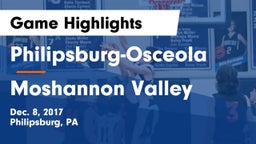 Philipsburg-Osceola  vs Moshannon Valley Game Highlights - Dec. 8, 2017